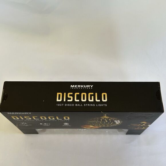 Disco Ball String Lights 10 ct. Warm White 8.5ft. Battery Powered - Picture 4 of 9